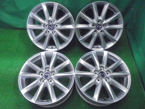 g10◆マツダ純正 アルミホイール◆アクセラ等 18×7J +50 5H PCD114.3 中古アルミ4本セット