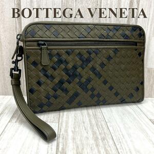 ボッテガヴェネタ BOTTEGA VENETA クラッチバッグ セカンドバッグ イントレチャート グリーン