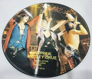 モトリー・クルー Motley Creu - Interview Picture Disc インタビュー 限定ピクチャーレコード 30Cm