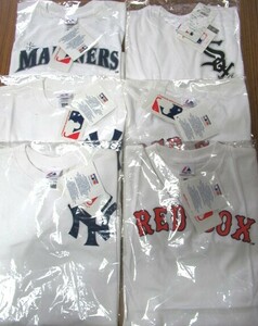 マジェスティック Majestic MLB キッズ半袖Tシャツ 6枚まとめ ヤンキース レッドソックス等 140・150サイズ デッドストック品