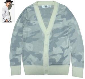 AKM Contemporary エーケーエム カモフラージュ ジャガードニット カーディガン Camouflage Cardigan 迷彩