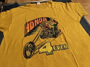 70s - 80s HONDA Tシャツ ハーレーダビッドソン 3D emblem akira ニルバーナ nirvana レッチリ 90s 80