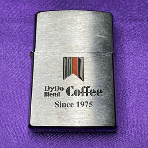 希少 Zippo DyDo Blend Coffee Since1975 ダイドー ブレンドコーヒー 2005年製 ジッポー 中身 2003年製 U.S.A. オイルライター 管理Z2