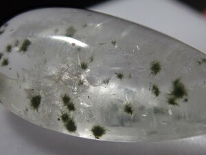 【希少なナイジェリア産】まりも入り水晶　クーク石入り水晶　天然石　ルース