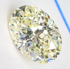 【１００円～】VS2！0.521ｃｔ 天然ダイヤ VERY LIGHT YELLOW（ナチュラルカラー）OV