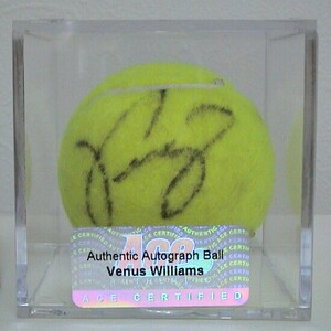 ACE AUTHENTIC 2010　ビーナス・ウイリアムス　直筆サイン入りボール　Hidden Signatures SERIES 2 テニス 　VINUS WILLIAMS