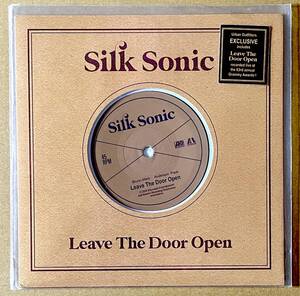 Silk Sonic 初正規7インチ Bruno Mars Leave The Door Open ブルーノ・マーズ Anderson Paak シルク・ソニック 45 EP R&B RAP MURO KOCO