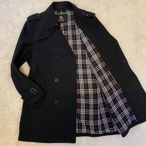 【極美品/希少LL!!】バーバリーブラックレーベル トレンチコート 【王者の風格】BURBERRY BLACK LABEL ジャケット ブルゾン アウター ノバ