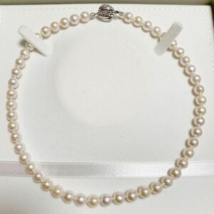 1円 パールネックレス SILVER 本真珠 冠婚葬祭 アコヤ真珠 淡水 ケシ ベビー 真珠ネックレス 925 pearl jewelry アクセサリー 箱