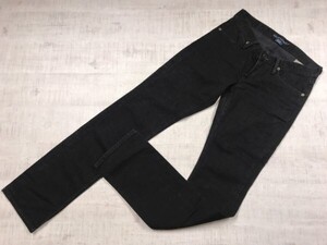 ラルフローレン Ralph Lauren アメカジ ストレート デニム パンツ ジーンズ ボトムス レディース チュニジア製 ジップフライ 9号 黒