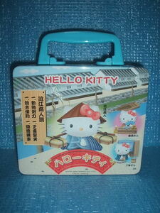 レア！HELLO KITTY ハローキティのミニ缶トランク（近江商人）　滋賀