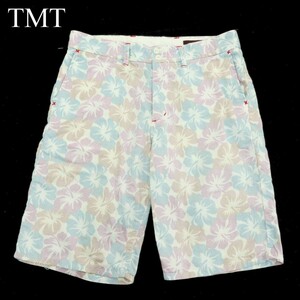 TMT ティーエムティー ビッグホリデー 春夏 花柄 ハイビスカス フラワー★ 総柄 ショート パンツ Sz.M　メンズ　A3B03329_7#P