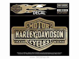 海外　Harley Davidson Sticker ハーレーダビッドソン カッティング ステッカー デカール 15.9cm x 9.2cm