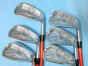 中古 ヤマハ inpresX/インプレスX V FORGED/フォージド アイアン 4I～7I・9I・PW(8Iなし) 計6本 ツアーAD AD-75 (S)