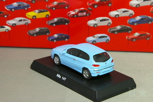 京商 1/64 アルファロメオ アルファ 147 スカイブルー アルファロメオ ミニカーコレクション1 Kyosho 1/64 Alfa Romeo Alfa 147 skyblue