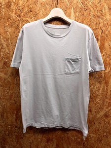 ビューティーアンドユース UNITED ARROWS BEAUTY＆YOUTH Tシャツ 無地 胸ポケット 半袖 カットソー 綿100% M ライトグレーパープル メンズ