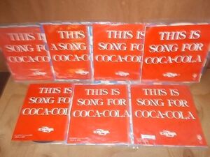 epr5523　【未確認】　矢沢永吉/THIS IS SONG FOR　COCA-COLA　EP7枚セット