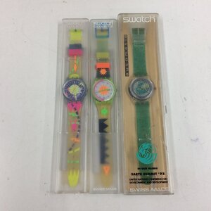 f300□ 【やや傷汚れ有】 １円～ swatch EARTH SUMMIT