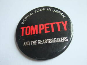 TOM PETTY AND THE HEARTBREAKERS 缶バッジ トム・ペティ 1986年 ボブ・ディラン BOB DYLAN エンパイア・バーレスク 非公式品