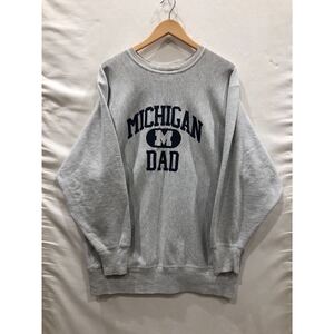 【Champion】チャンピオン リバースウィーブ REVERSEWEAVE スウェット XXLサイズ ヴィンテージ USA製 MICHIGAN DAD グレー ts202409