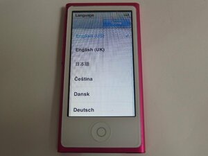 ユ■IP582　♪Apple iPod nano A1446 第7世代 16GB 初期化済 現状品