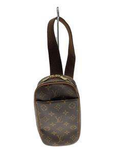 LOUIS VUITTON◆ポシェット・ガンジュ_モノグラム・キャンバス_BRW/-/BRW/総柄//