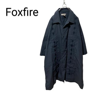 【Foxfire】VINTAGE 刺繍入り キューバシャツ A-888