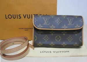 本物・美品・ルイヴィトン Louis Vuitton モノグラム ウエストポーチ ポシェット フロランティーヌ M51855　サイズ :XS