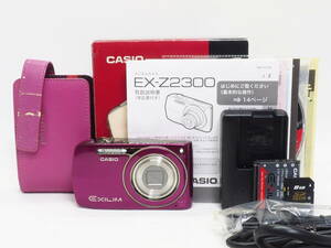 ■美品■ カシオ Casio EXILIM EX-Z2300 PE パープル 《 CCDセンサー 動作光学良好 元箱 SDカード付 》 #55064801 