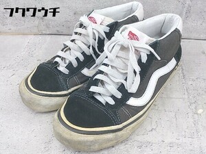 ◇ VANS バンズ 切り替え スニーカー シューズ サイズ23.5cm ブラック ホワイト レディース