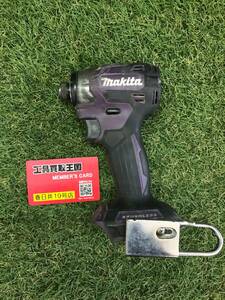 【ジャンク品】【0906】makita(マキタ) 18v充電式インパクトドライバ オーセンティックパープル(本体のみ) TD173DZAP　IT8PPH8V08RK