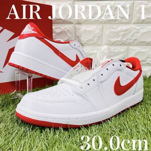 ナイキ エアジョーダン1 ロー OG 白 赤 ホワイト レッド NIKE AIR JORDAN 1 LOW OG AJ1 メンズスニーカー 30.0cm CZ0790-161