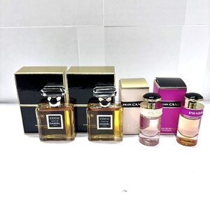 【MYT2505a】CHANEL PRADA ミニボトル 香水 4個セット COCO 14ml/ CANDY 7ml シャネル プラダ レディース フレグランス ブランド