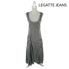 08T320☆ LEGATTE JEANS 薄手 ノースリーブ ロングワンピース