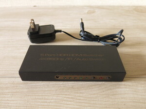 【中古品】HDMI Switcher 5ポート 4K@60Hz/JR/Auto Switcher＊オートスイッチャー 切替器