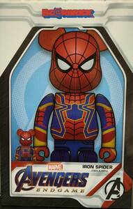 国内正規品　BE@RBRICK IRON SPIDER 100％ ＆ 400％ MEDICOM TOY MARVEL bearbrick ベアブリック アイアン スパイダー 　end　game