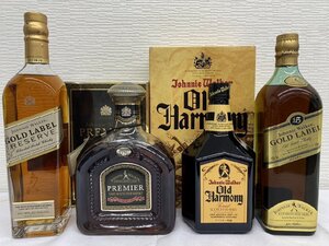 【8k酒01008F】★1円スタート★古酒・未開栓★4本セット★Johnnie Walker★ジョニーウォーカー★SCOTCH WHISKY★スコッチ★ウイスキー