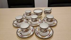 #1681 【美品】 【希少】 WEDGWOOD ウェッジウッド　COLUMBIA コロンビア ティーセット カップ＆ソーサー 6客 洋食器 箱無し 中古品 現状品