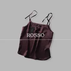 【新品未使用】ROSSO｜サテンキャミソール