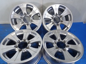 16x7JJ +26 6穴 139.7 中古 アルミホイール 4本【福島発 送料無料】FUK-D12689★16インチ★