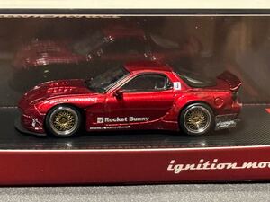 新品　未開封　Rocket Bunny RX-7 （FD3S） Red Metallic （1/64スケール ダイキャスト IG1407) イグニッションモデル　 ignition