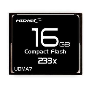 コンパクトフラッシュ CFカード 16GB MLCチップ搭載 HIDISC/HDCF16G233XJP3/0240/送料無料メール便 ポイント消化