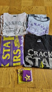 GRANRODEO(谷山紀章、飯塚昌明)LIVE TOUR 2012〜2013 CRACK STAR TOURS ツアーTシャツ2枚、ラグランTシャツ、マフラータオル、リストバンド