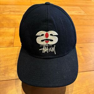 レア 80s 90s OLD STUSSY USA製 刺繍ロゴ キャップ ビンテージ 90年代 オールド ステューシー スケート サーフ 初期 シャネルロゴ CAP 00s