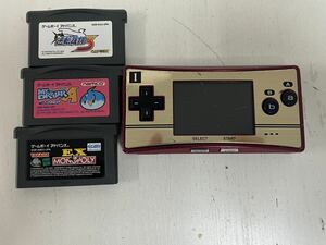 632h 任天堂 Nintendo GAME BOY micro ゲームボーイミクロ ソフト ミスタードリラー A 逆転裁判 モノポリー EX