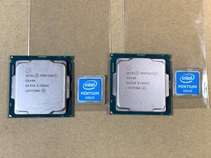 ★intel PENTIUM GOLD G5400 3.70GHz SR3X9 LGA1151 第8/9世代 2台セット 良品美品 インテル★送185ok★