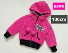 ジェニィ　100cm　フリース　ポンポン　トップス　トレーナー　防寒　JENNI