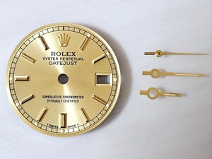 美品☆ROLEX ロレックス DATEJUST デイトジャスト【69178/69173/79178/2135/2235】正規品パーツ 純正文字盤・三針セット