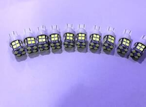 24V用　T10ウェッジ球　20連SMD　ホワイト　ポジション球 LED　10個セット