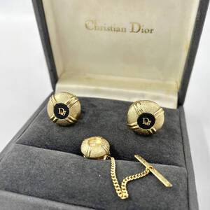 ☆★Dior　クリスチャン　ディオール　カフス　ゴールド　ロゴ　アクセサリー　ヴィンテージ★☆